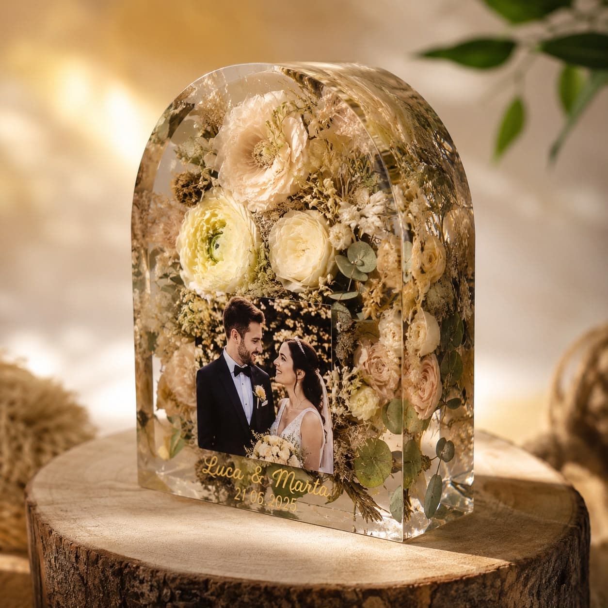 Bouquet da Sposa in Resina — Forma ad Arco