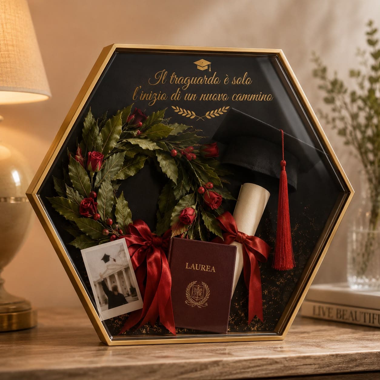 Corona di Laurea in Resina — Esagono